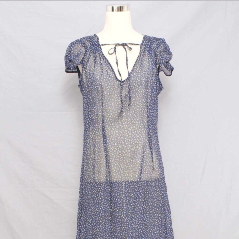 NWOT Olsenboye Floral Sheer Coverup Maxi Dress